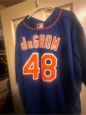 Nike Mets Jacob deGrom Blue Baseball Jersey 3xl.